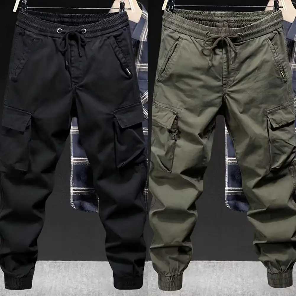 Cargo Pants Men Jogging Casual Pants Cotton Full Length Military Mens Streetwear Mens Work Tracksuit Trousers Plus SizeXJ241112