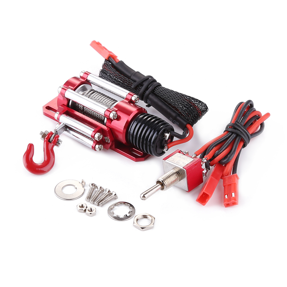 Metal Craftsmanship Automatic Winch with Switch Handhold Remote Controller Accessories for RC Car Toys Spare Parts-image-1047567219