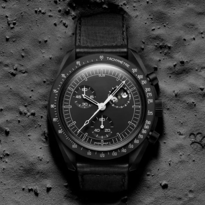 Bioceramic Planet Moon Quarz Watch Mission To Moonshine Gold Mercury 42mm Full Function Chronograph Luxury Mens couple joint name Wristwatches 2024 moonswatch 