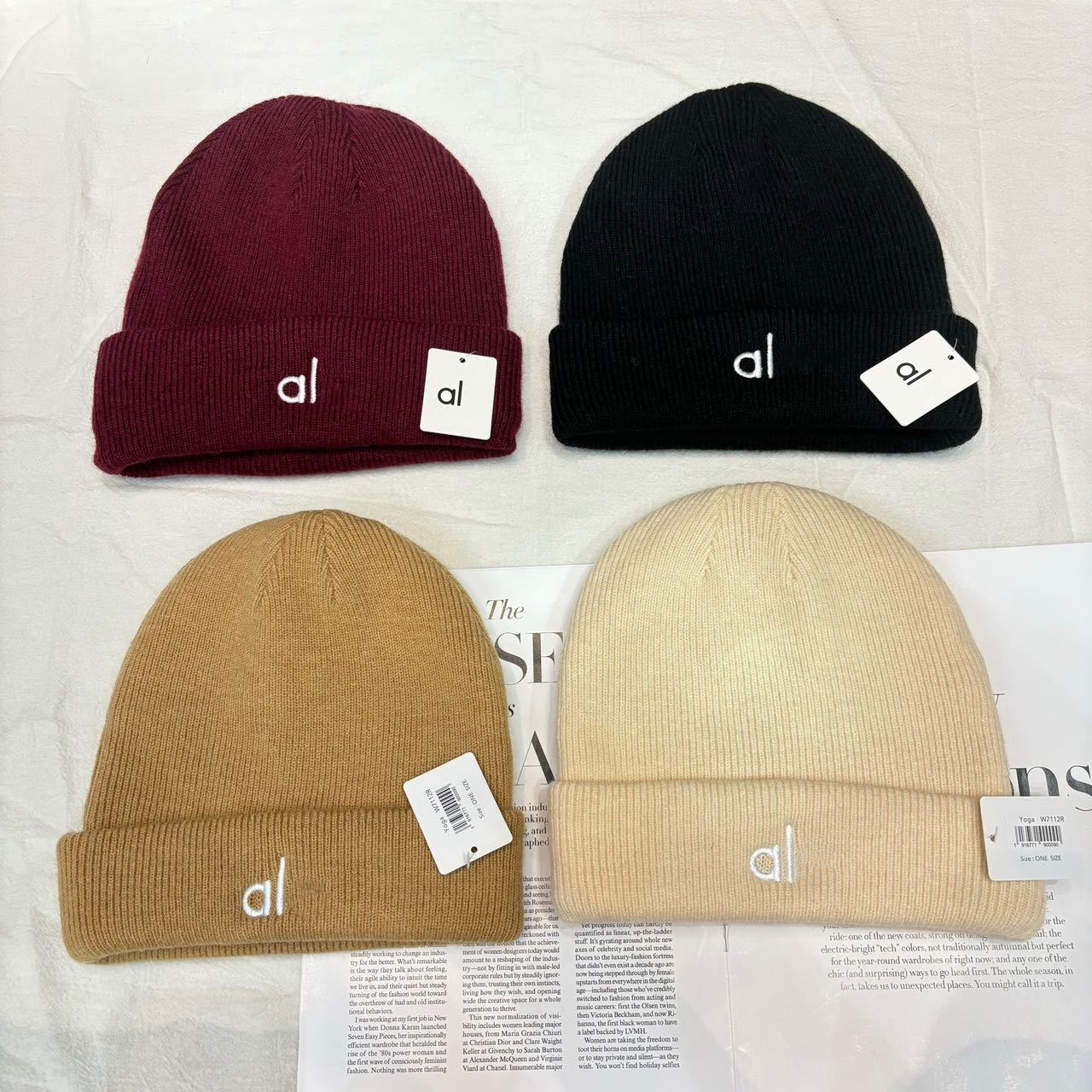 Beanie/Skull Caps Designer Beanie Embroidered Yoga Knitted Hat Ladies Winter Brand Beanie Winter Cashmere Warm Beanie Hat Fitted Wool Hat Bonnet Sku