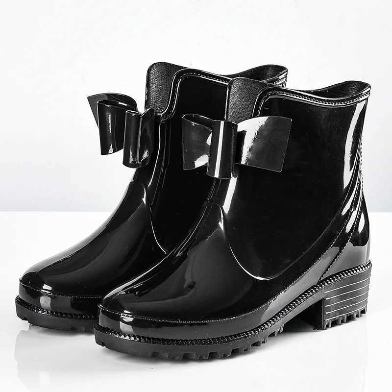 High Quality Outdoor street Ankle Bootie Wen waterproof rubber rain boots for women Fi anti slip sports shoes T241113
