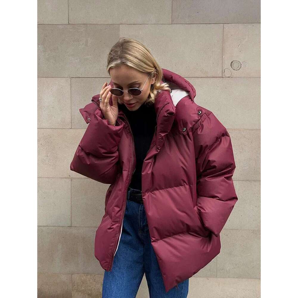 Bornladies matelassé Femmes d'hiver parkas Veste de pain vintage Vestes de bureau de bureau dames vestes en coton chaud