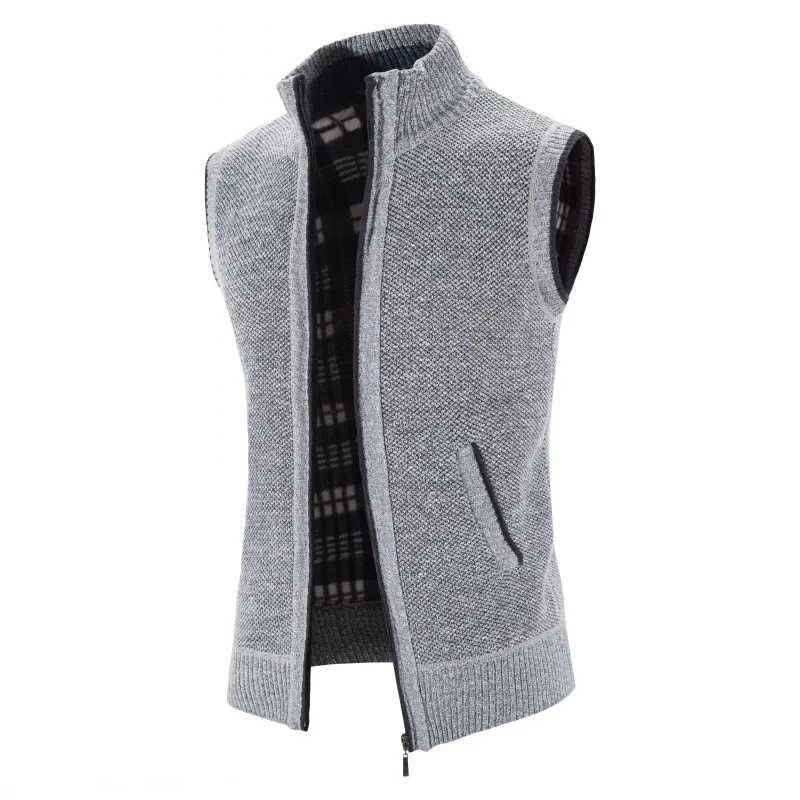 Mentille automne / gilet d'hiver plus en velours épaississeur plus taille mince gilet pour hommes sweater sans manches pull sans manche M-4xl LX2