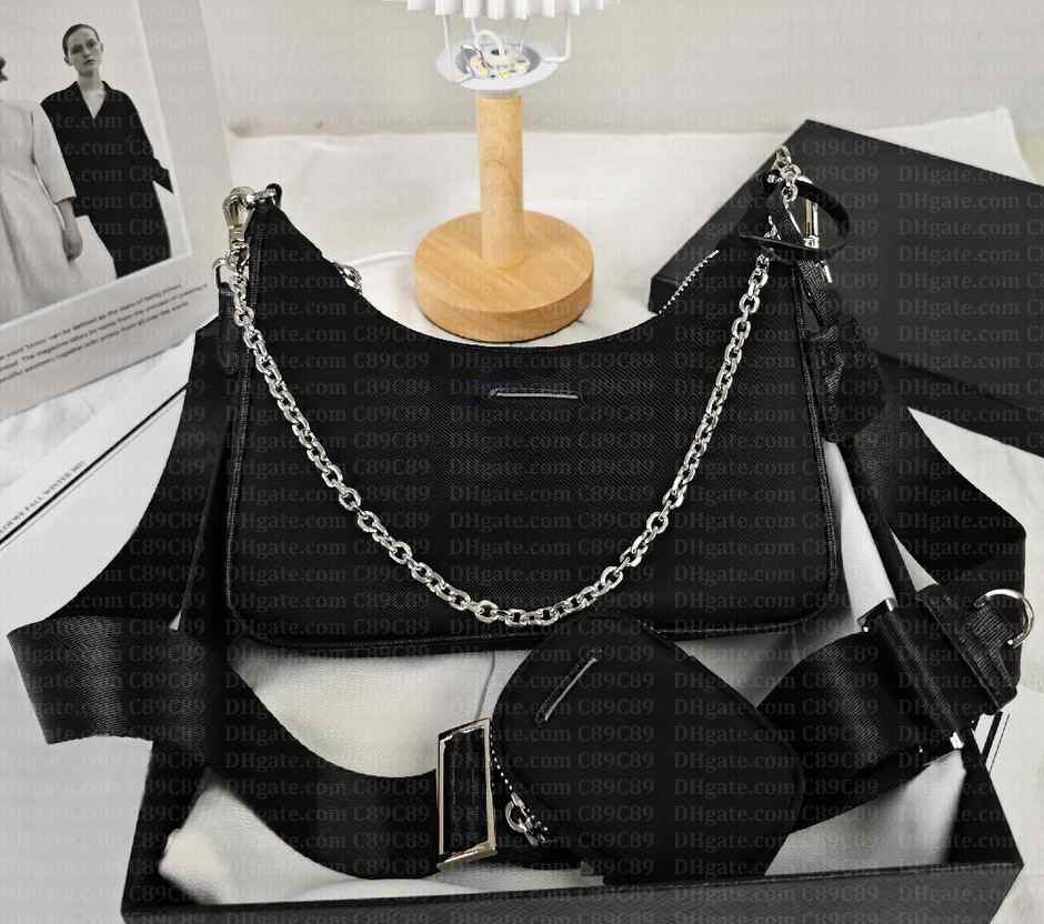 Designer Bag 2005 hobo 3 Pieces Bags Crossbody Purses Sale Luxurys Shoulder Bag Handbag Women's Lady High Quality Chain Canvas Fashion Walle-image-972556255