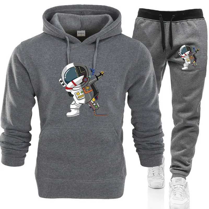 Hommes imprimer un nouveau sweat à capuche de mode pour hommes vêtements de sport jogging costume et pantalon ensemble 2 pièces X241113