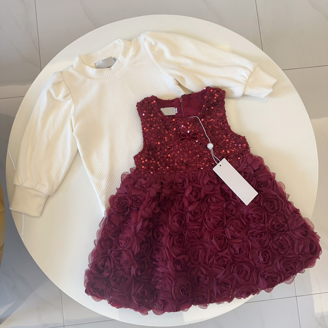 Designer Kids Vêtements Luxury Girls Hobe Brand Classic Baby Vêtements Baby Jupe de haute qualité Robe de mode Costumes Childrens Vêtements Desig
