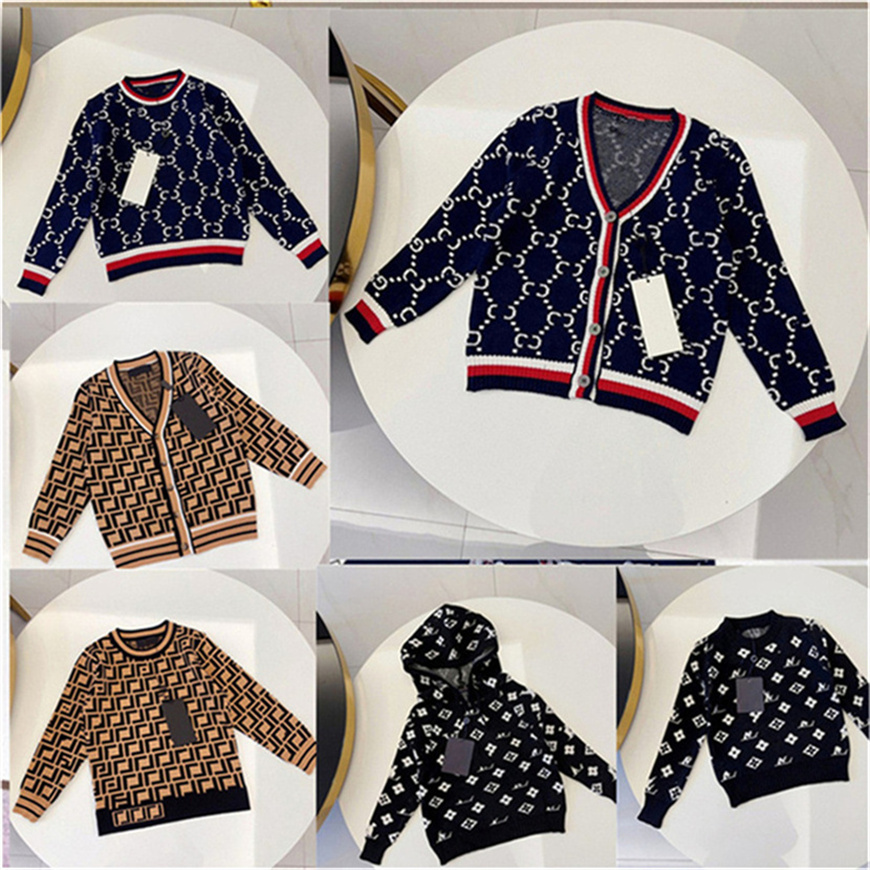 High quality baby pullover Autumn and Winter Children&#039;s warm letter printed pullover clothing size 90cm-150cm a6-image-965243509