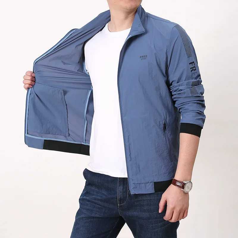 New Spring/Summer Mens Casual Fashion Outdoor Sports Quick drying Breathable Leather Jacket 9929 Thin Regular Leather Jacket W241113