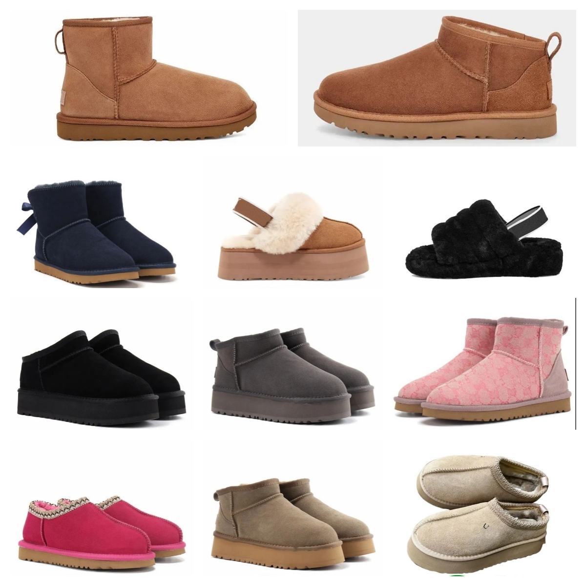 Womens Boots Tazz Tasman Slippers australia designer snow boot mustard seed Classic ultra mini platform booties Les Petites suede wool Shearling