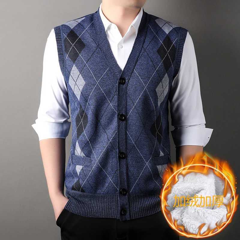 Gilet de pull cardigan masculin avec le gilet à tricot mince chaud et hivernal pour hommes lx241114