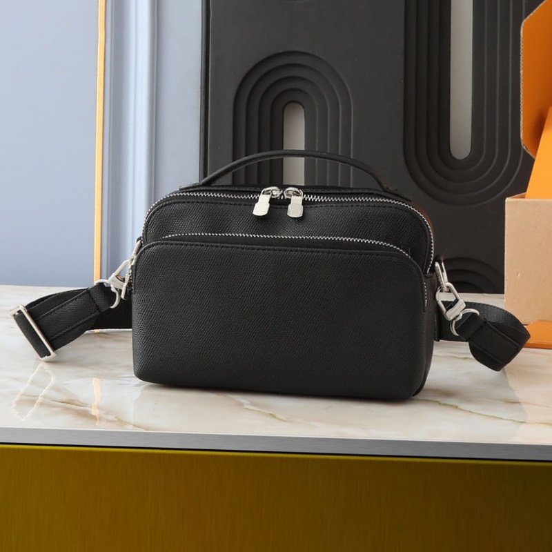 Designer Avenue Messenger Men Sac à bandoulière Luxury Cuir Purse Homme Handbag Fashion Classic Crossbodybody Sac Luxe Black Black