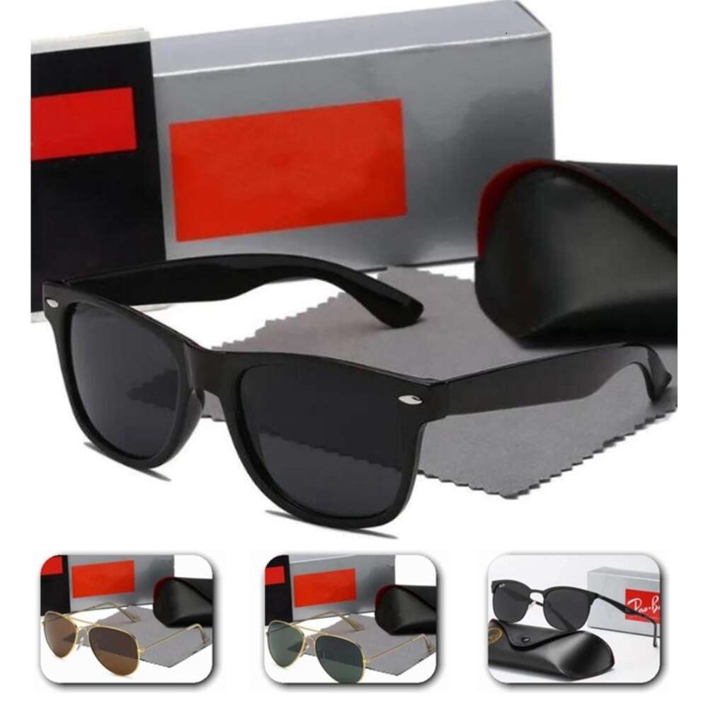 Lunettes de soleil de haute qualité Designer Hommes Femmes Classical Sun Glasses Aviator Model Lenses Double Bridge Design Fashion Fashion plage