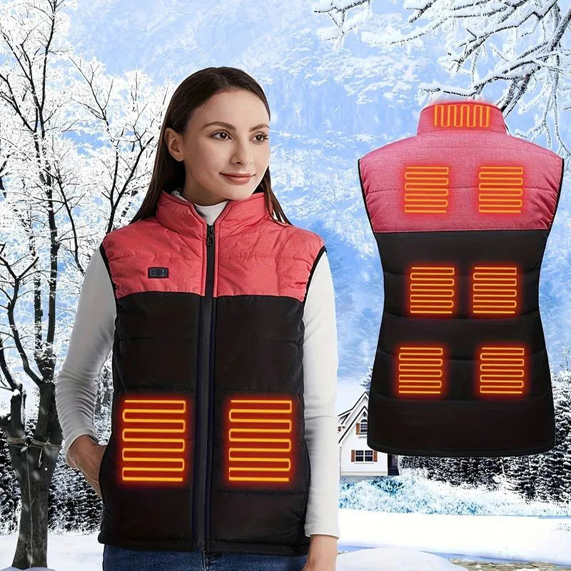 TODWARM vest dual control 21 zone mens winter USB electric coat waist jacket used for sports hiking 241111