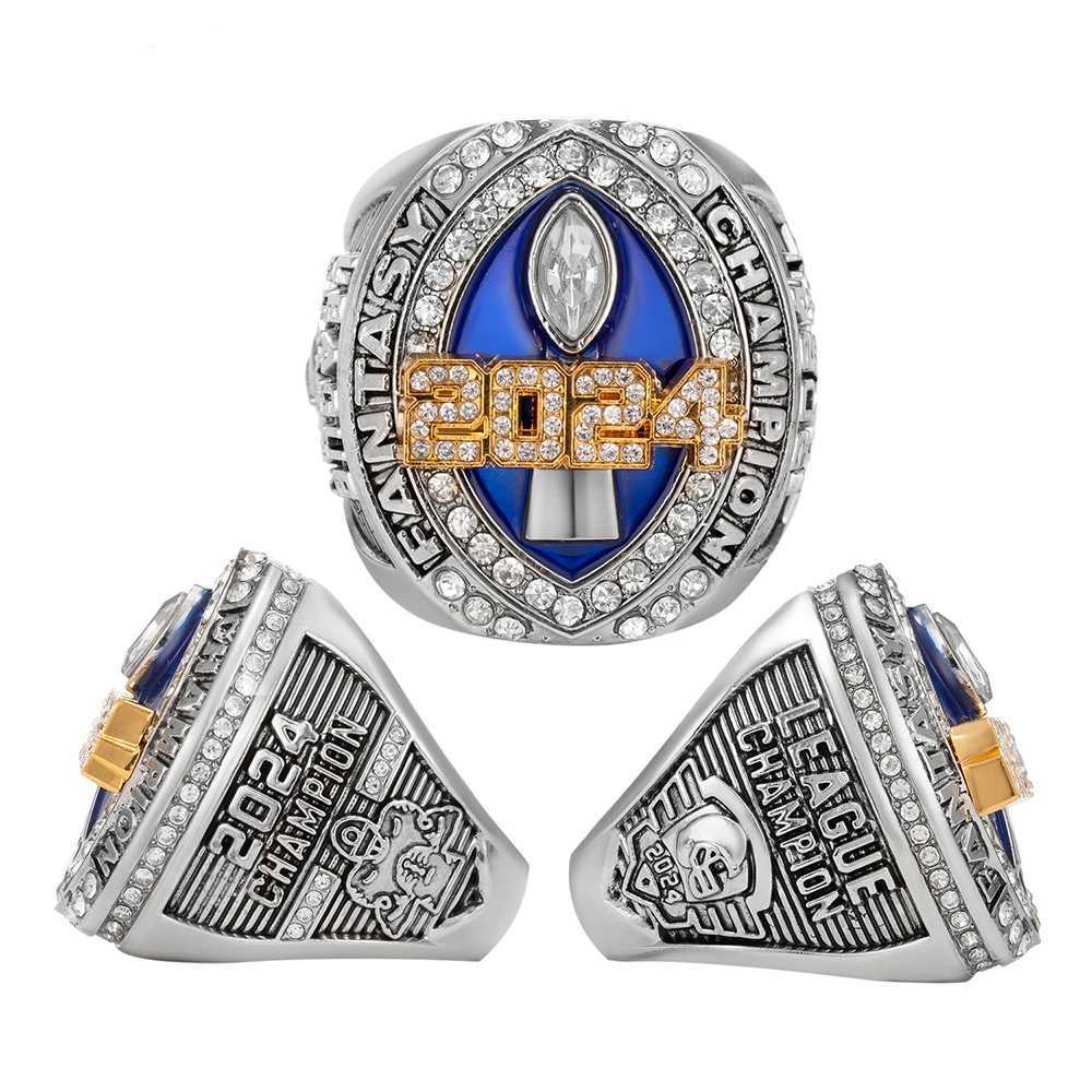 Anneaux de bande 1 Anneau commémoratif Anneau en acier inoxydable pour le championnat Boyfriend Accessoire pour Fantasy Football Fan Gift Series