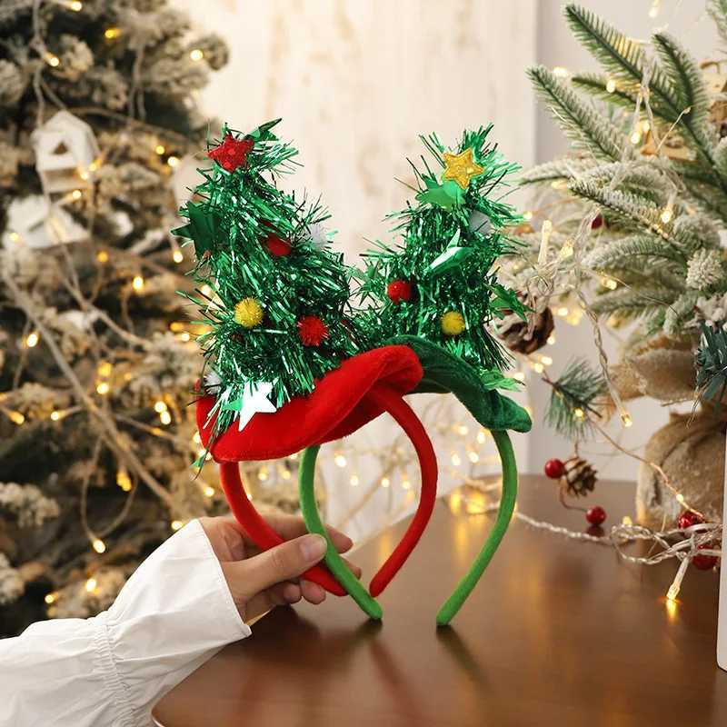 Bandeau de Noël avec lumières LED flocon de neige bandeau d'arbre de Noël 2024 famille fille cadeau de nouvel an décoration de Noël W241113