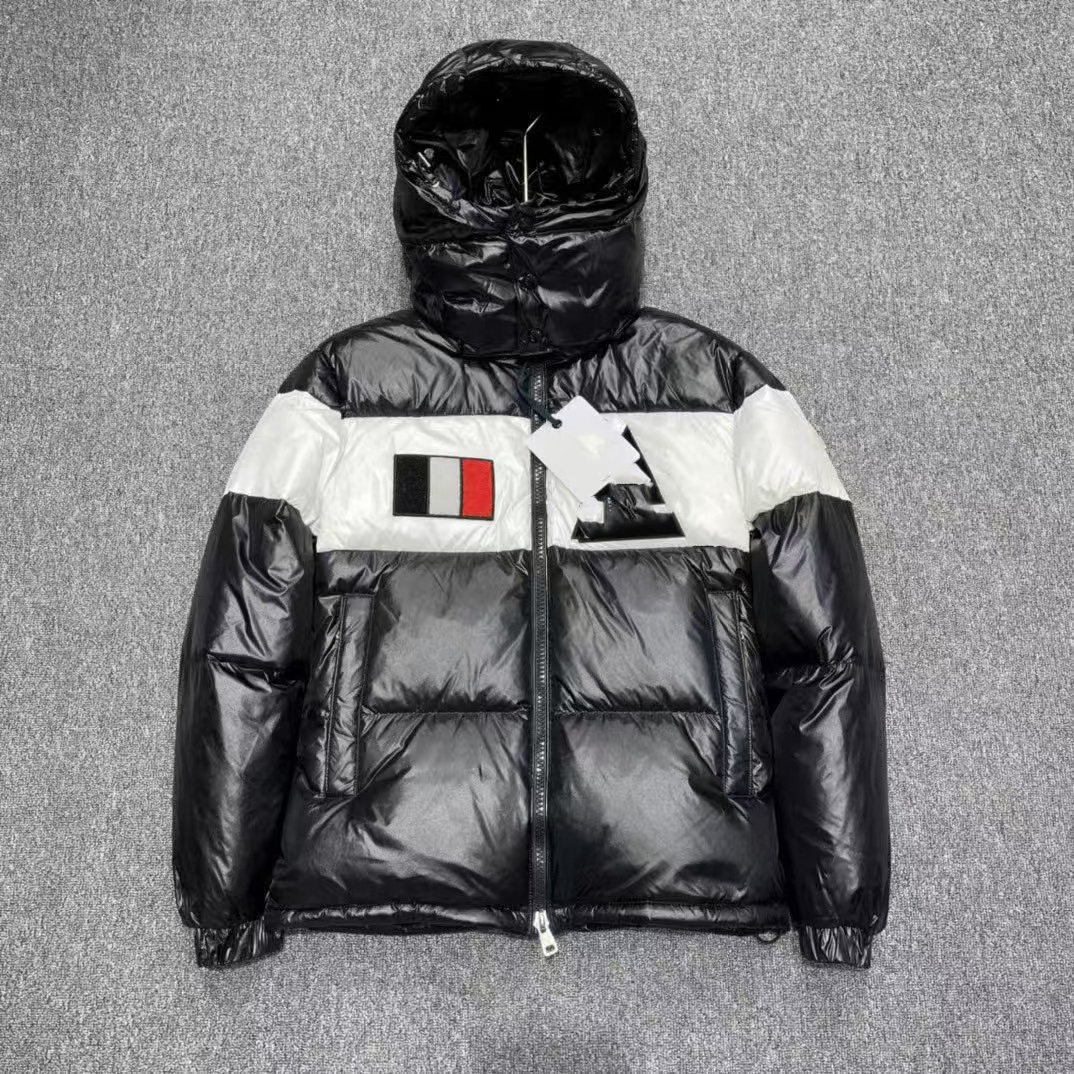 designer Mens Down Parkas Designer Wear on both sides embroidered letter Badge Womens Downs Jackets