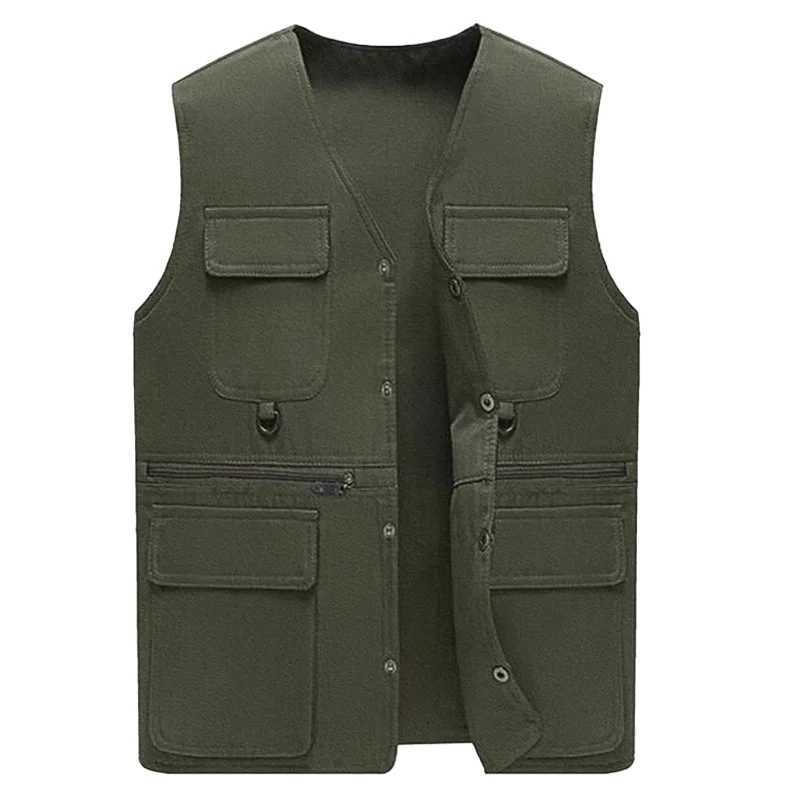Multi pocket breathable outdoor sports jacket design mens casual vest fishing vest photography hiking thin W241113