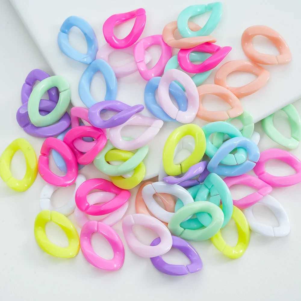 Connecteur de perles de boucle de chaîne en acrylique de 11 à 20 mm Utilisé pour le collier de bricolage Sac de vêtements de bijoux Production de