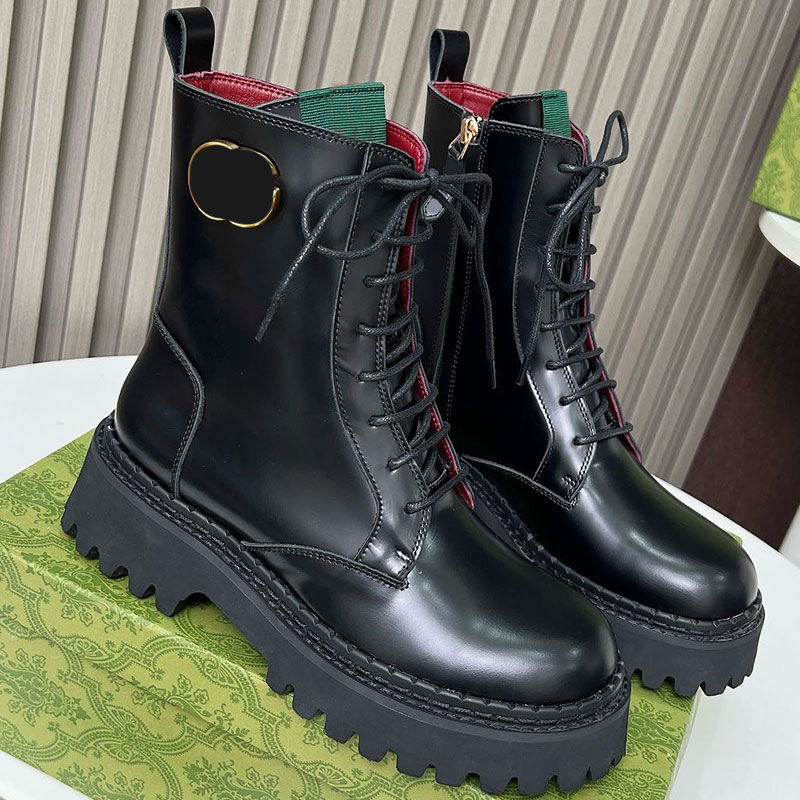 Lettre de designer bottes martin Boots d'hiver de luxe Boots d'hiver anti-glis