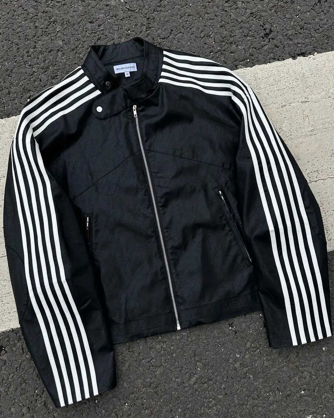 Vêtements de rue y2k Nouvelle veste hip hop rock rétro simple glissière en cuir zipper harajuku hommes et femmes veste gothique de mode pour femm