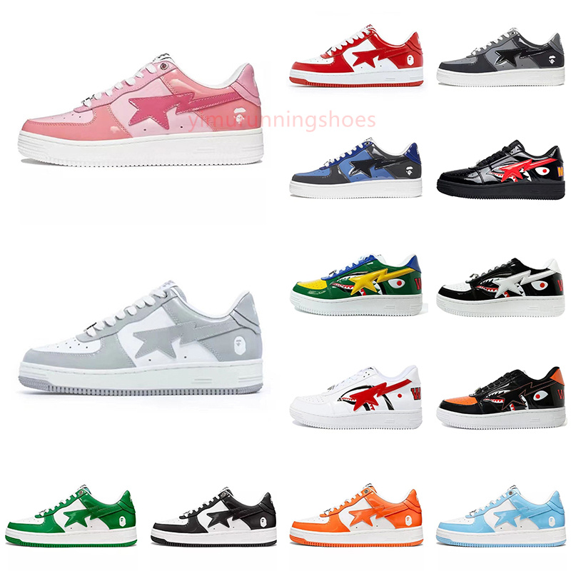 A Bathing Ape Chaussures basses sk8 femme homme pointure 13 baskets blanches designer trainers running EUR US 12 13 vertes tennis v1