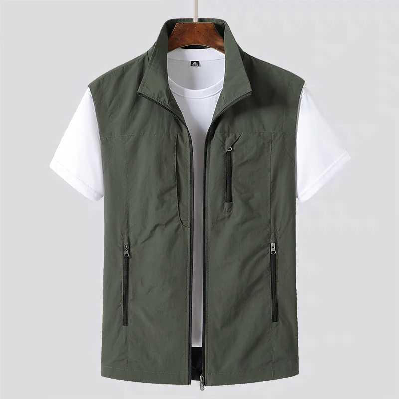 Veste sans poche sans manches Veste imperméable pour hommes