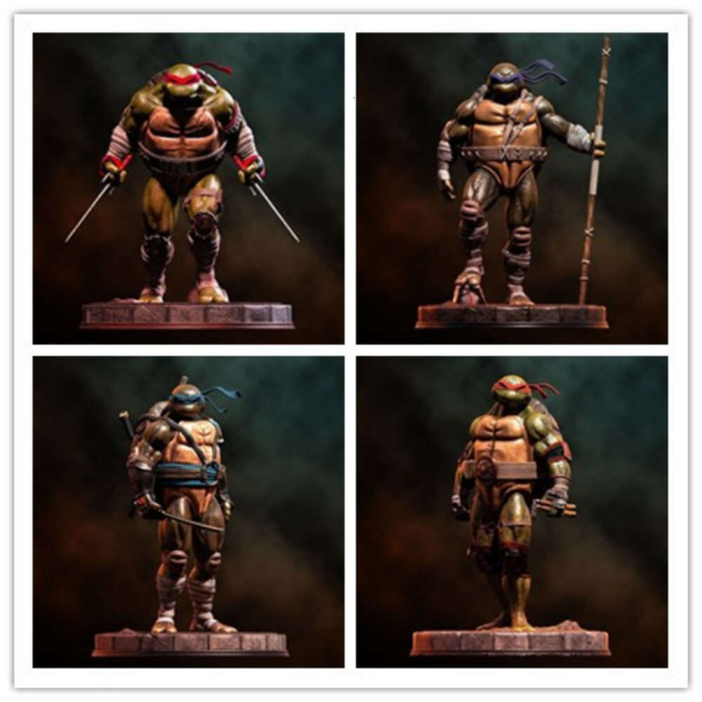 Anime Manga Anime Figure Fantasy Miniatures GK Turtle Heroes Diy 1/24 Scale 80mm Resin Model Kit Unassembled Amas Unpainted Statue Toys-image-965549733