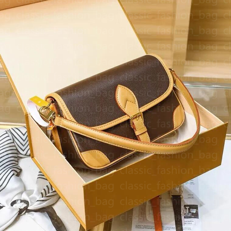 Luxury Designer Bags Ladies cross body Shoulder Bag DIANE bag ultimate quality handbags canvas strap Messenger Purse Women genuine leather Tote