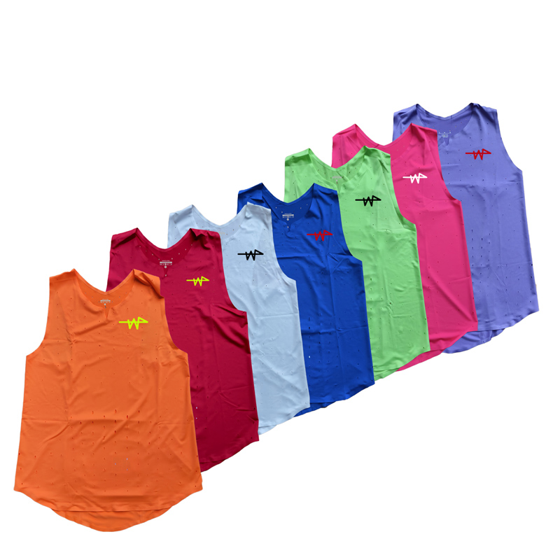 2024 Solid color Woman Marathon Custom Singlet Running Suit Track Field Match Eilte Seamless Tank Top Custom logo