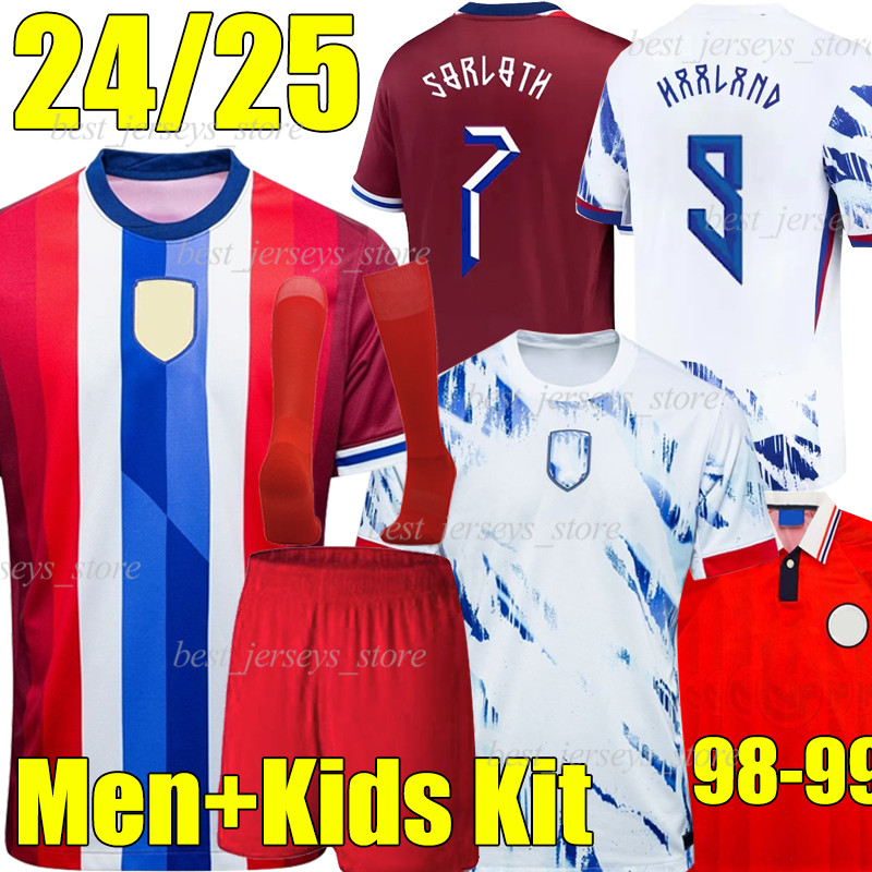 2024 Norwaies Haaland Soccer Jerseys 24/25 noruega Odegaard STRAND LARSEN sorloth BERG AJER NUSAO STIGARD VETLESEN 1984 1998 99 retro Football shirt men kids socks 