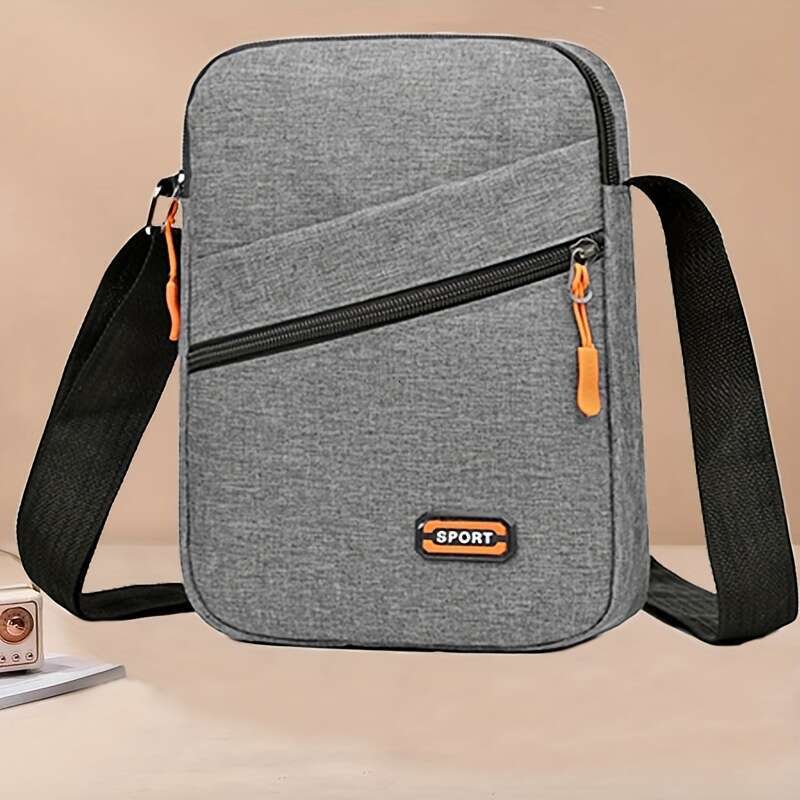 Casual Nylon Shoulder for Women Solid Color Messenger Tassel Lightweight Crossbody Bag Adjustable Strap Zippered Waterproof Oxford Cloth Travel Busi