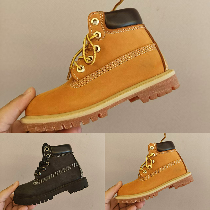 Bottes pour enfants Timbarland Premium 6 pouces botte imperméable blé Nubuck enfants bambin vêtements de pluie enfants TB012707001 bottes
