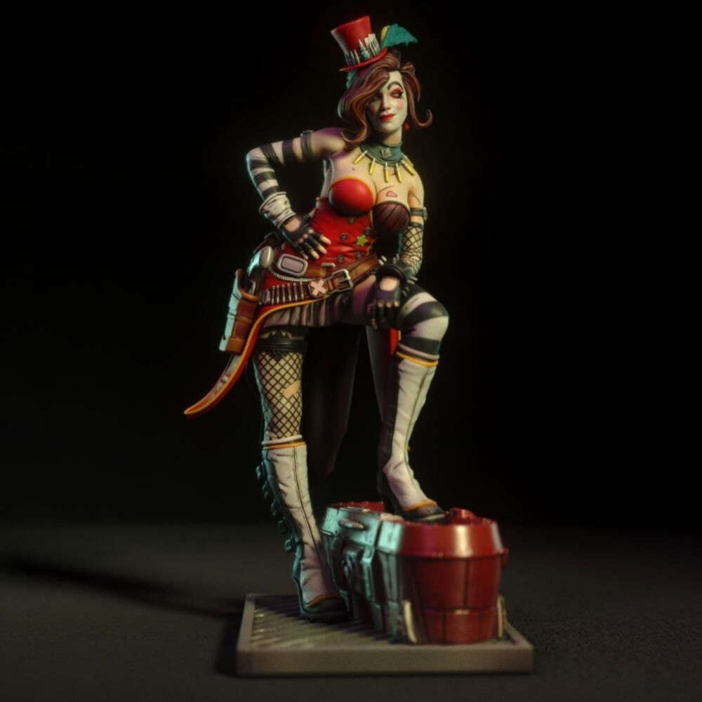 Anime Manga Resin Figure Fantasy Miniatures GK 1/24 Scale 85mm Clown Nude Version Assemble Model Kit Unassembled Unpainted Statuettes Toys-image-965549874