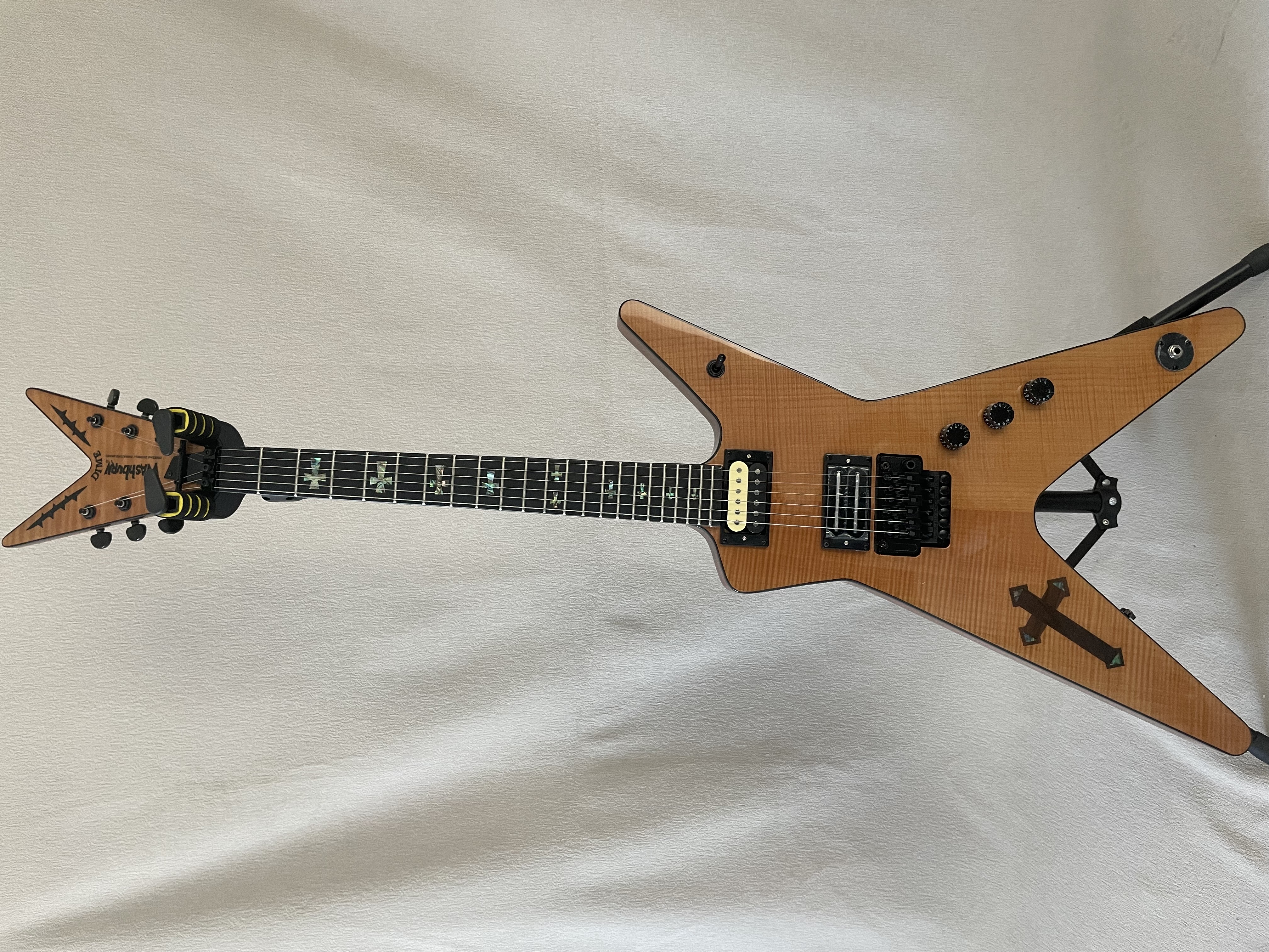 Custom D3 Southern Cross Dimebag Electric Guitar Flame Maple Veneer-image-872961662