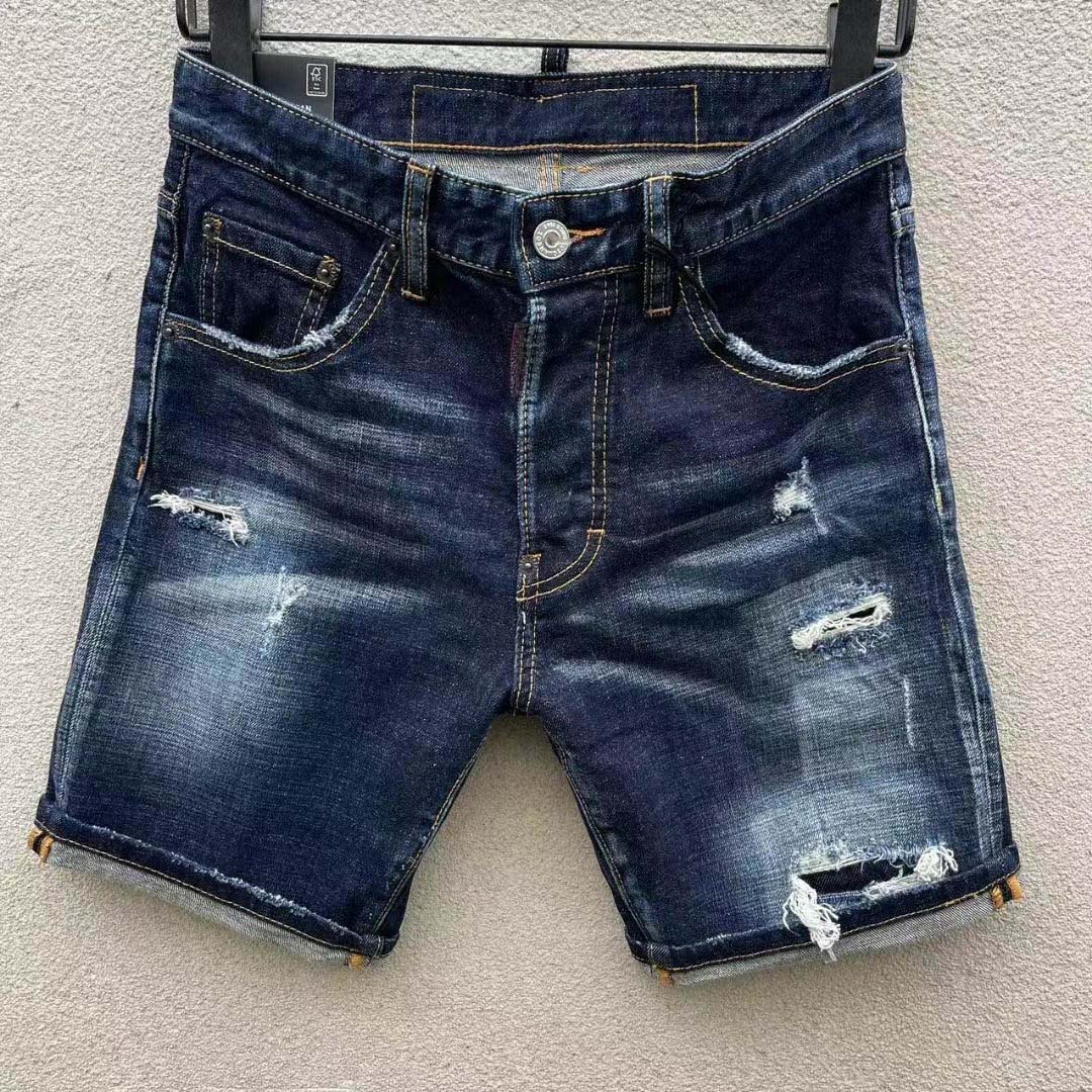 24ss Mens Designer Jeans Spring Black Ripped Distressed Holes Designer Jean Pencil Pants Pockets Hommes Pantalones-image-563063216