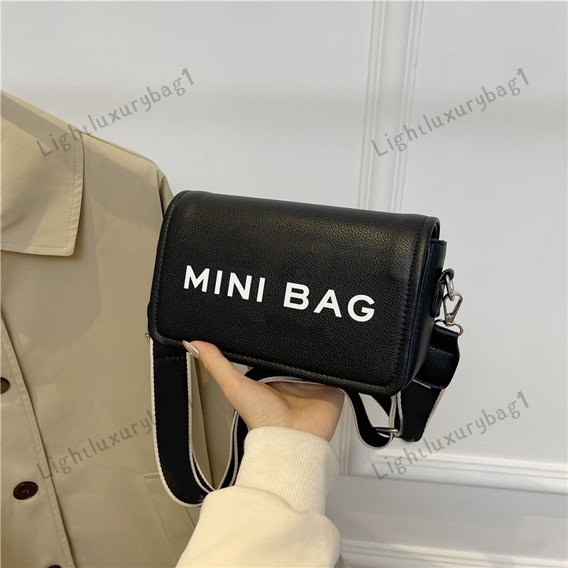 New Designer The Mini Bag Fashion Full Grain Leather Crossbody Bag Handbags Women Shoulder Bag Classic Removable Logo Webbing Strap For Hands-fre-image-986369252