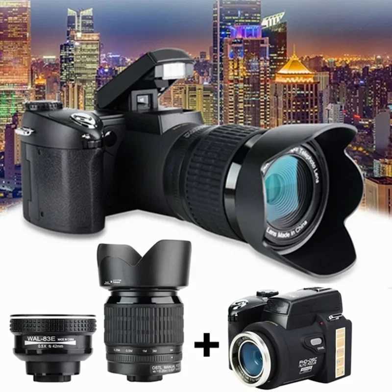 Digital Cameras Digital Cameras HD Protax D7100 digital camera 330MP autofocus professional DSLR triple lens cable 24X optical zoom with camera b-image-1038877987