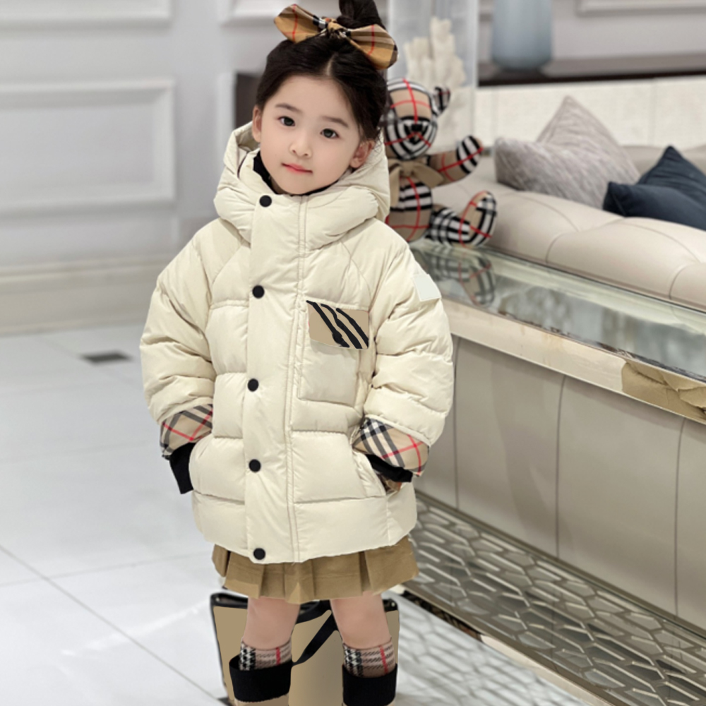 kid Hooded Kids designer Coat Baby clothes hoodies fasion Thick Warm Outwear Clothing top Boys Girl jacket Duck Down Filling school Jacket Winter-image-1033045075