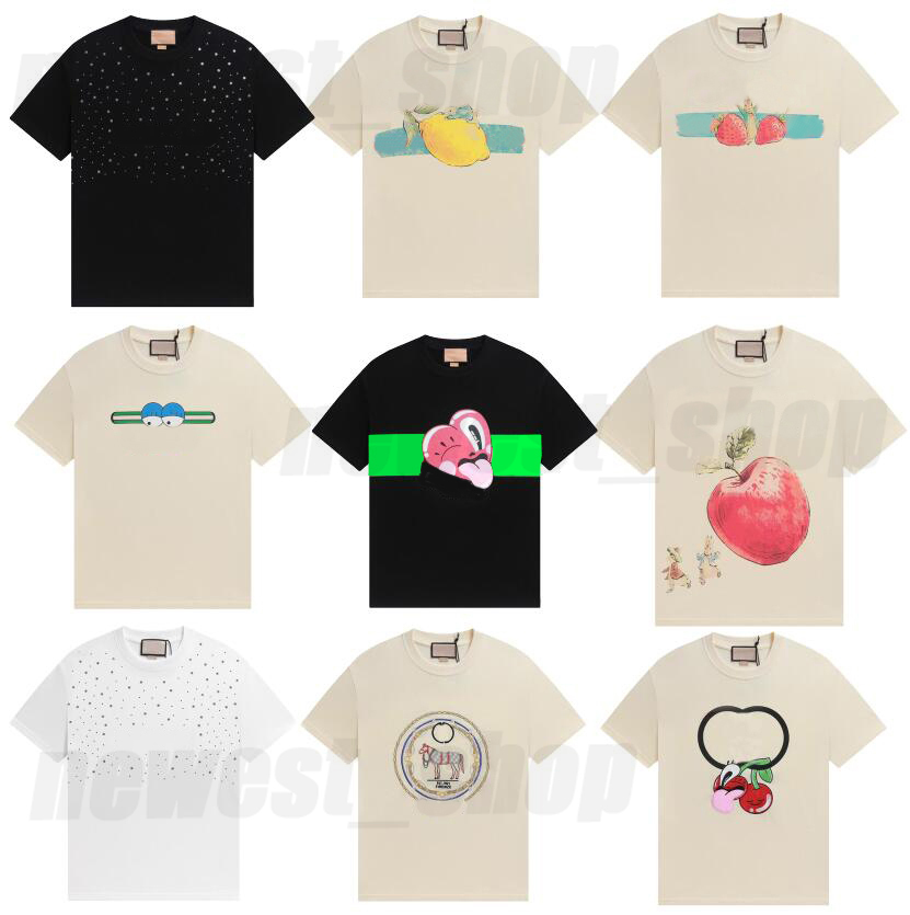 Men designer Tee t shirt summer Italy luxury letter print tshirts mens short sleeve Casual cotton tee tops S-XL
