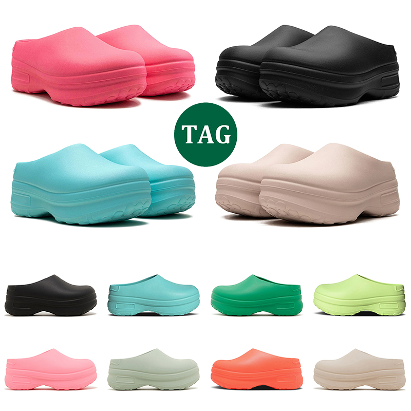 men women stan smith mule sandals designer slide slipper Core Black Flash Aqua Green Lucid Lemon Solar Red Wonder Taupe slides slippers