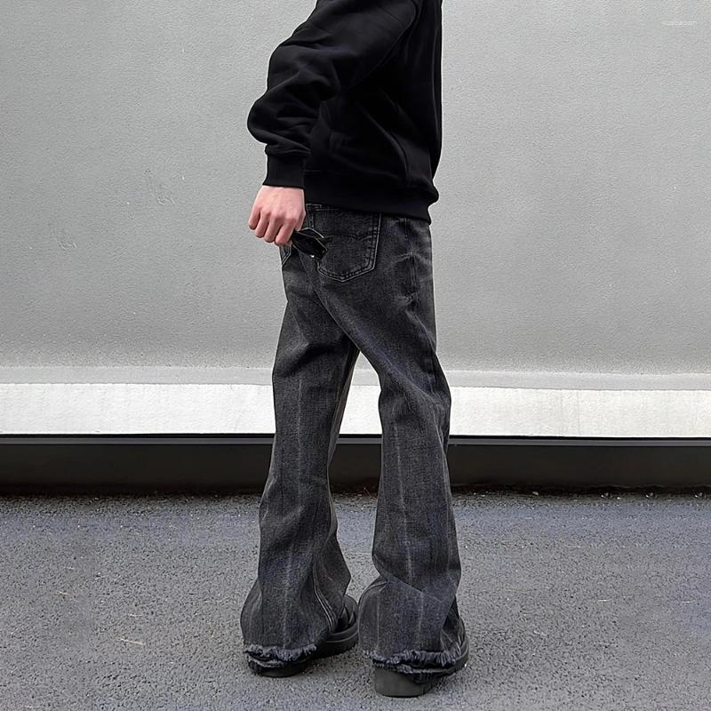 Wide Mens Jeans Leg Mens Black Loose Straight-leg Flared Trousers Summer Casual Strtwear Vintage Spring High Strt Y2k Denim Pants L260612
