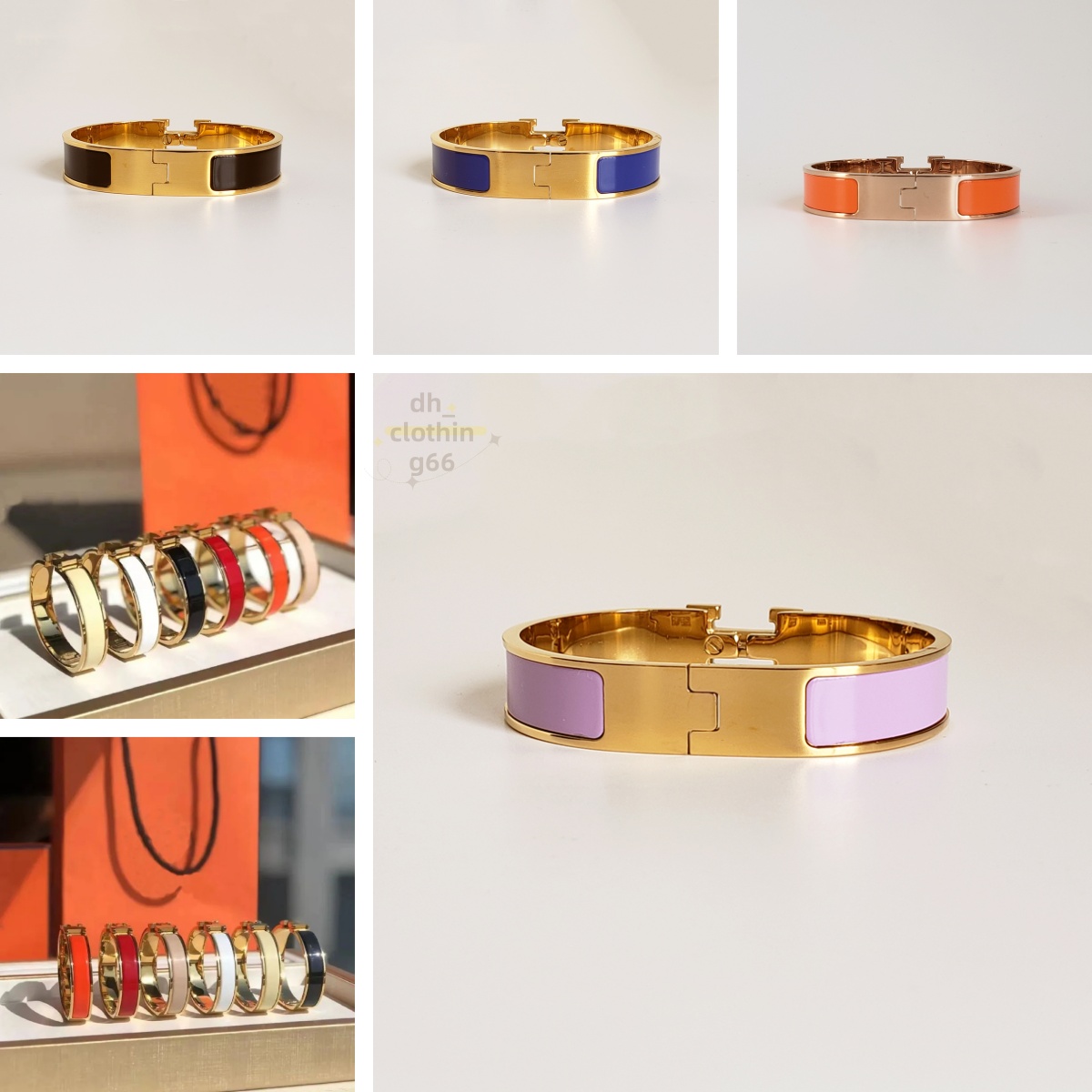 Gold Womens Bracelet Classic Designer Bracelet Enamel Gold Plated Letter Charms Luxury 316L Titanium Steel Mens and Women's Bracelets Brande-image-965499767