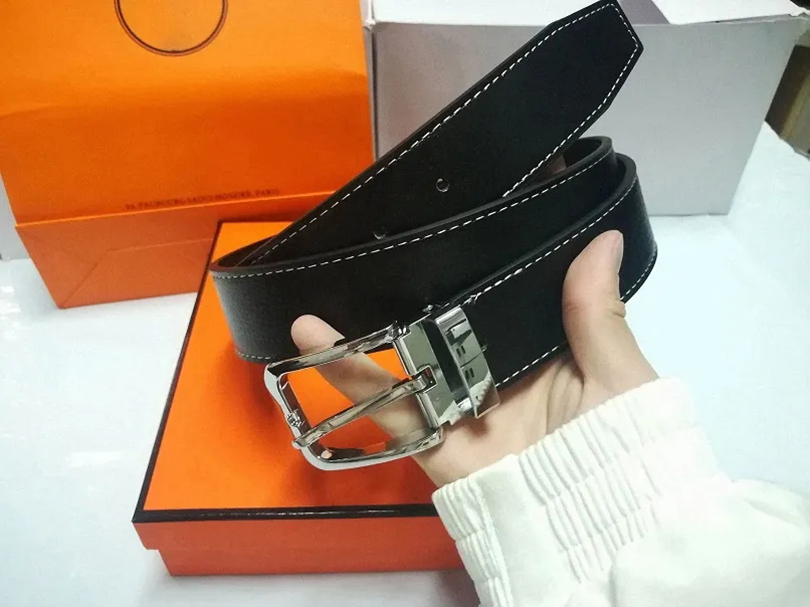 High-end quality belt With Whole set Orange Box designer Belts for Mens and Womens gift Unisex Strap Business Beltss men women gold silver big bu