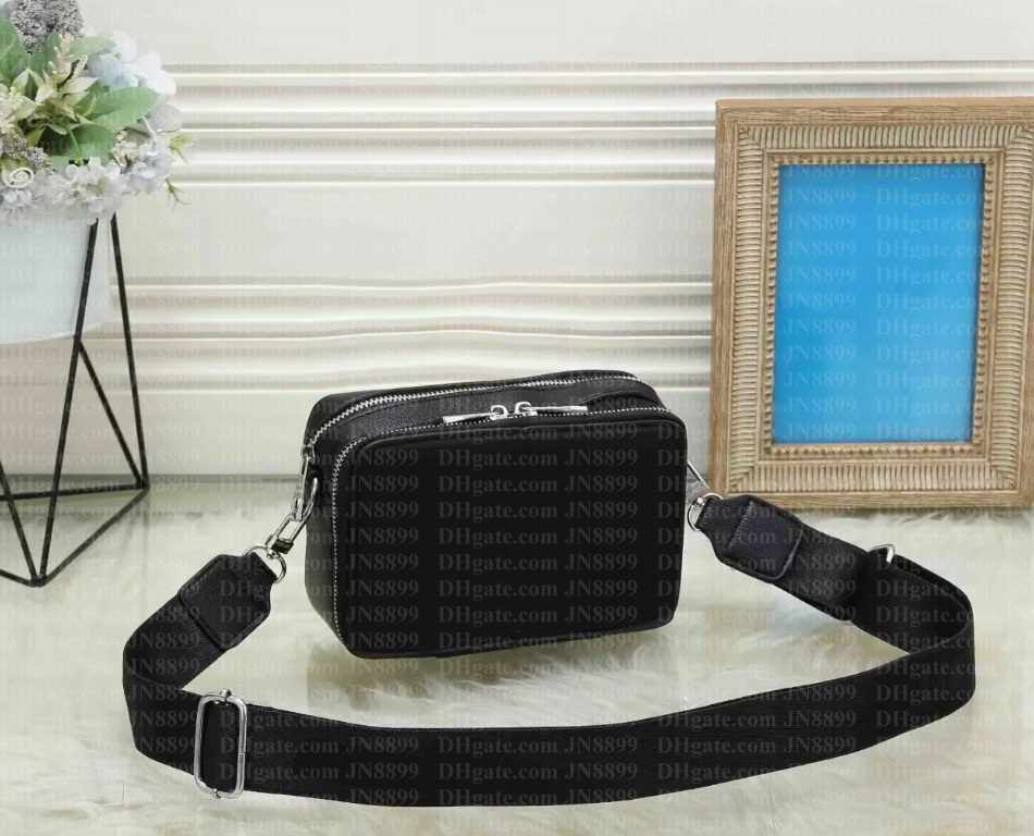 Designer Bag Men Shoulder Bags Black Plaid Cross Body Mens Handbags Classic Luxury Three Style Work Outdoor Leisure Purses Zipp Pocket Messenger-image-854958259