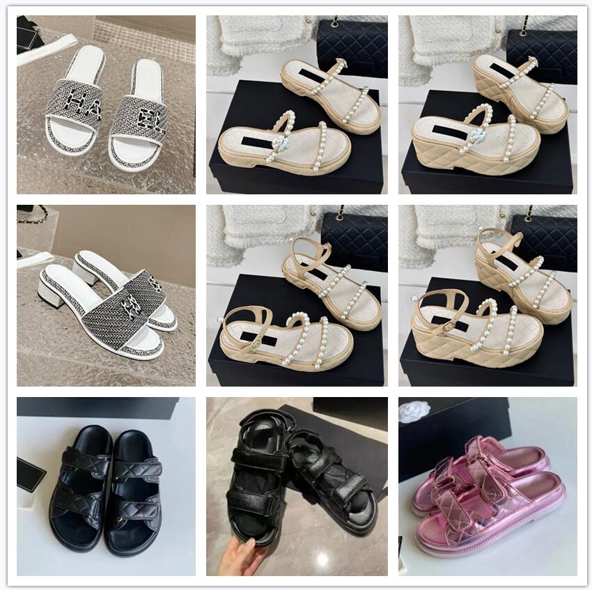(Preminum) Sandals Velcro Tape Fashion Platform Slippers Summer Girls Gingham Beach Fashion Slides Sandal 26682-image-965920932