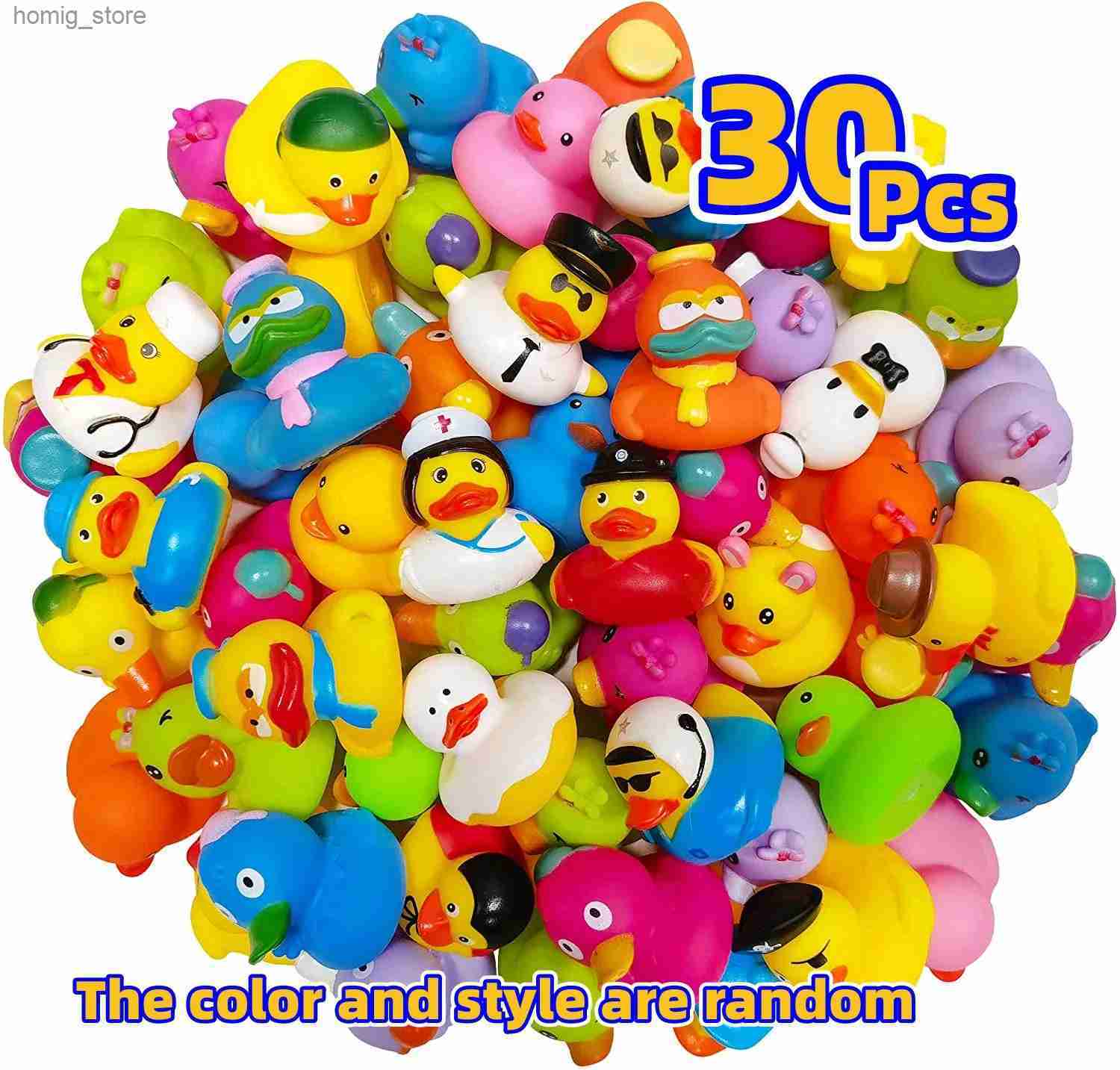 30 packs of loose rubber ducks Jeep duck float bath toy party discount Y240416-image-966705963