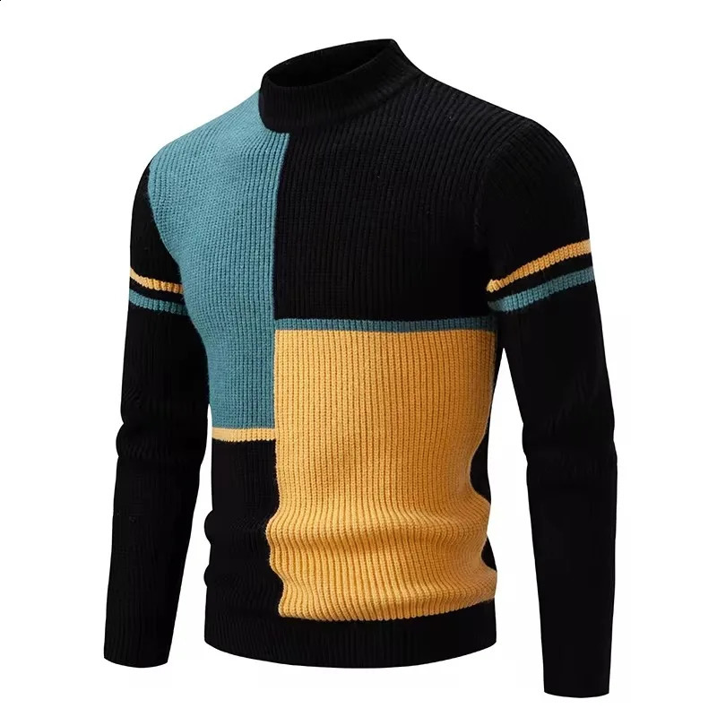 5 Styles 2024 Autumn and Winter Mens Warm Sweater Knitted with Sheep Fleece Sweaters Fashion Pullover 241107Z