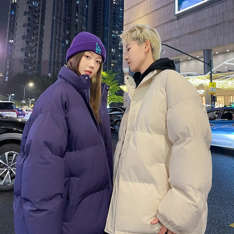 Retro style stand up collar cotton apron jacket mens autumn/winter fashionable casual cotton jacket thickened warm apron jacket 241116