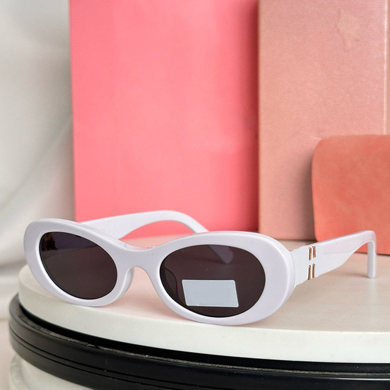 Beautiful Girl Luxury Oval Glimpse Sunglasses High Quality Thick Plate SMU06ZS Ultraviolet Proof Protective Summer Beach Travel Eyewear With Box