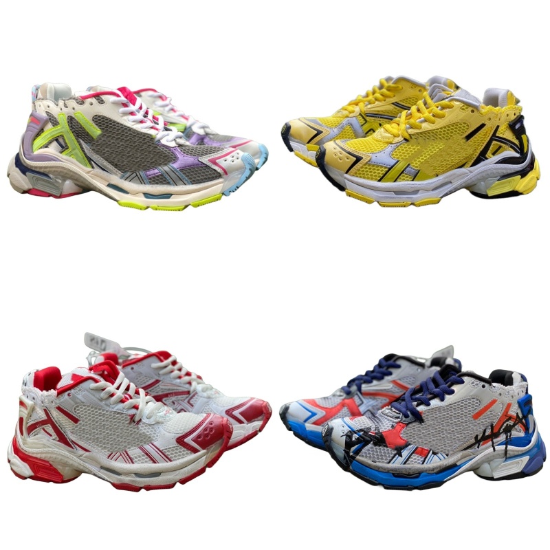 Classic running shoes men&#039;s breathable designer shoes women&#039;s letter sneakers lace up trainning shoes mesh round toe platform shoes non-image-966314207